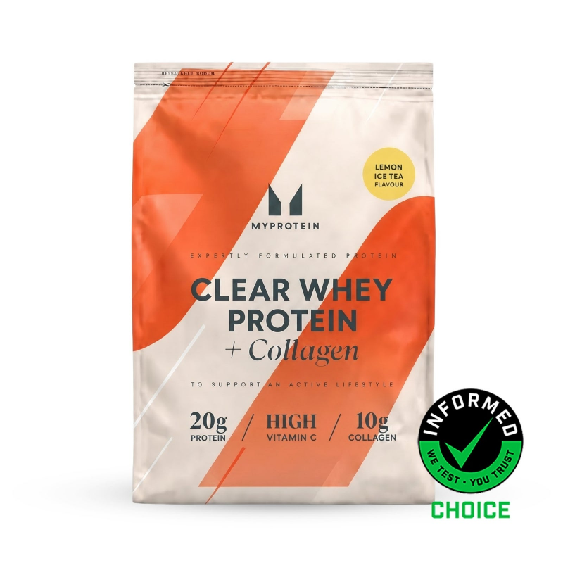 Clear Whey Isolat - 500g - 20Portionen - Lemon Iced Tea (+ Collagen) – Bild 1 von 4