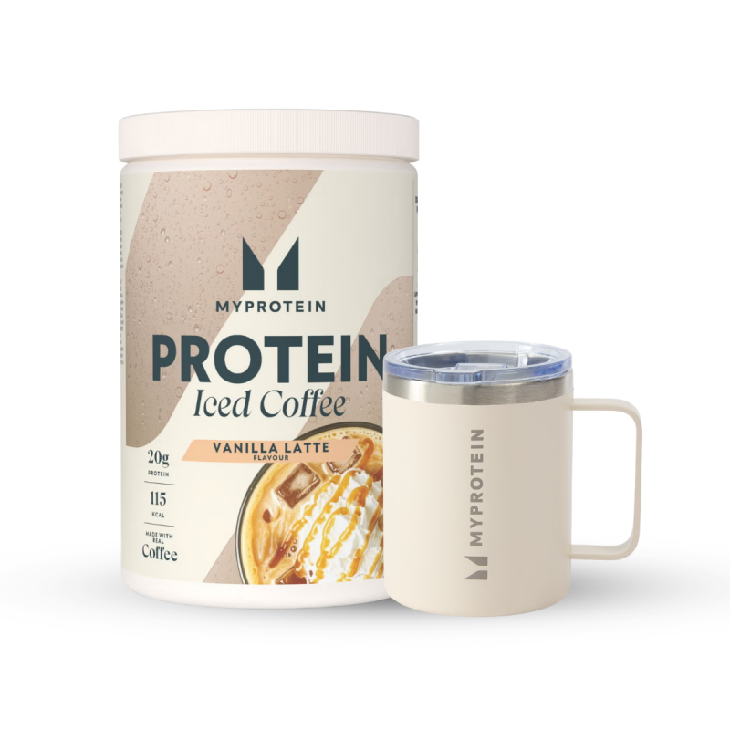 Protein Eiskaffee Bundle - 20Portionen - Natural Cream Coffee Cup - Iced Vanilla Latte