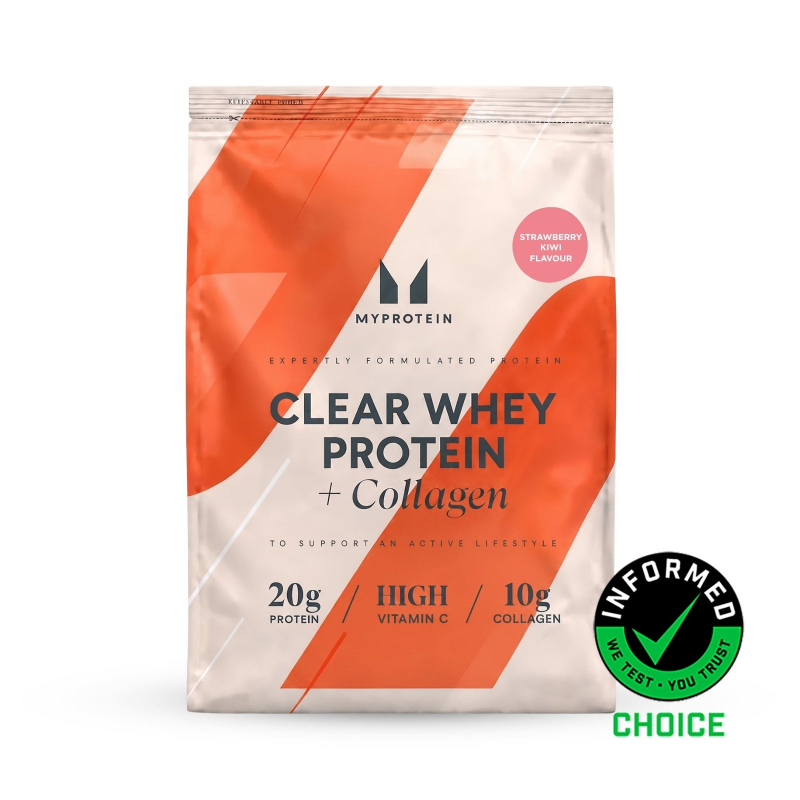 Clear Protein | Whey & Collagen - 480G - 20Portionen - Erdbeere Kiwi – Bild 1 von 4