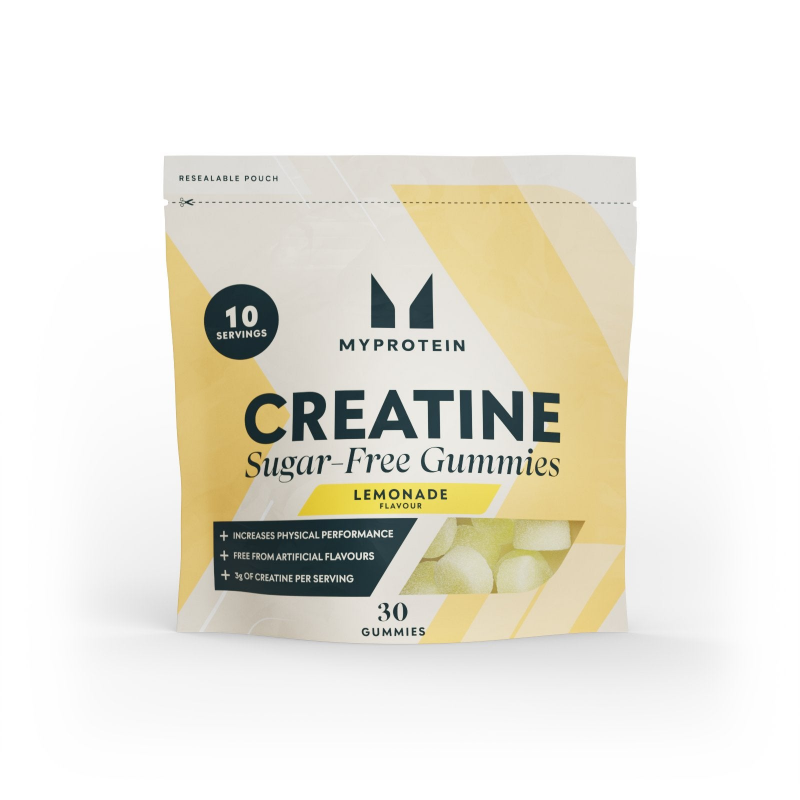 Zuckerfreie Kreatin-Gummis - 30 Gummies - 10Portionen - Lemonade – Bild 1 von 4