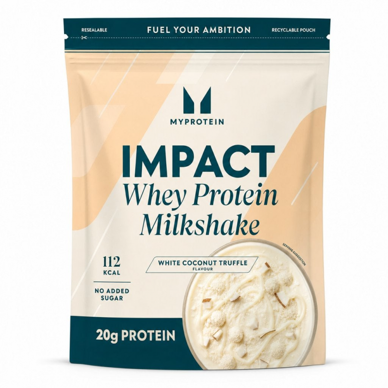 Impact Whey Protein Milkshake – White Coconut Truffle - 900G - 30Portionen - Weiße Schokolade Kokosnuss – Bild 1 von 4
