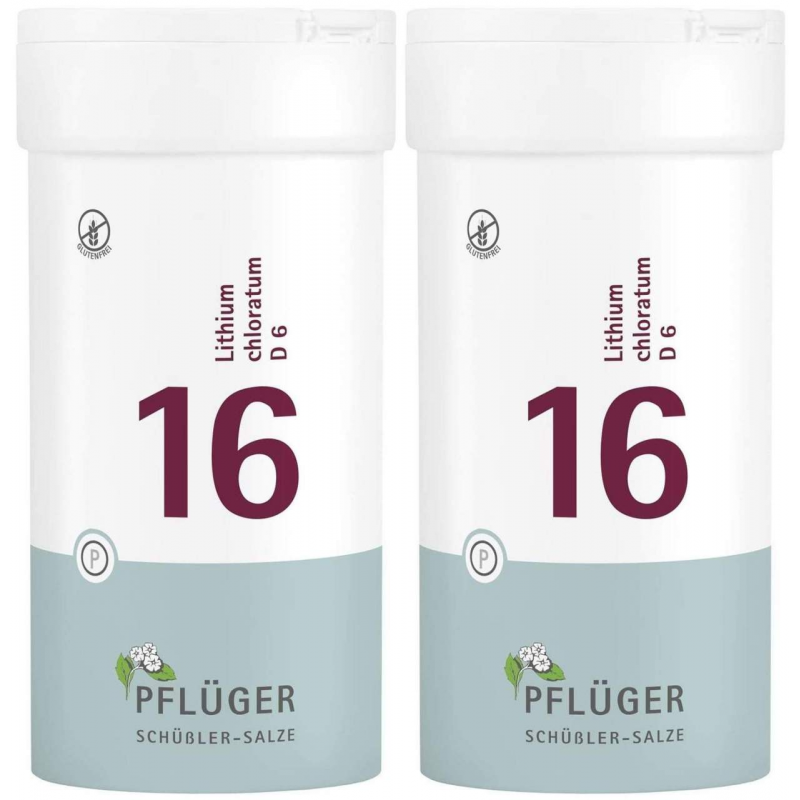 Biochemie Pflüger 16 Lithium chloratum D6 2 x 400 Tabletten