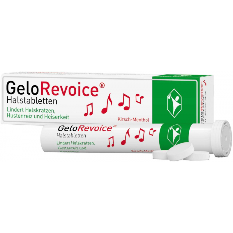 GeloRevoice Halstabletten Kirsch Menthol 20 Lutschtabletten