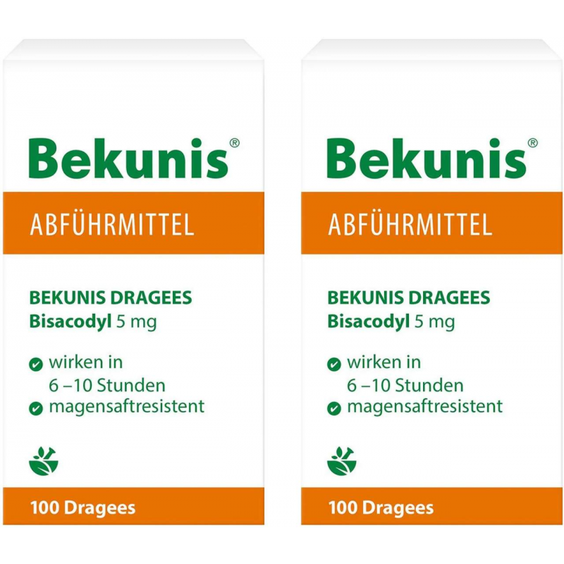 Bekunis Dragees Bisacodyl 5 mg 2 x 100 magensaftresistente Tabletten