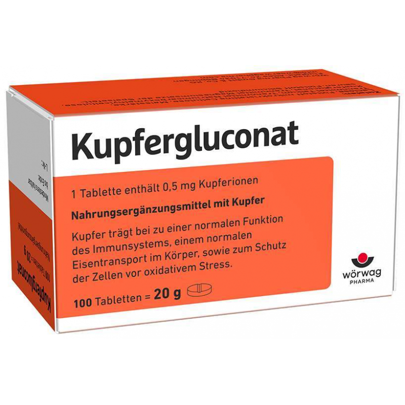Kupfergluconat 100 Tabletten