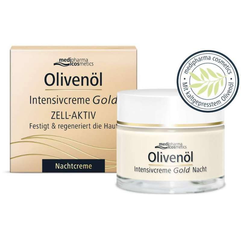 medipharma cosmetics Olivenöl Intensivcreme Gold Zell Aktiv Nachtpflege 50 ml