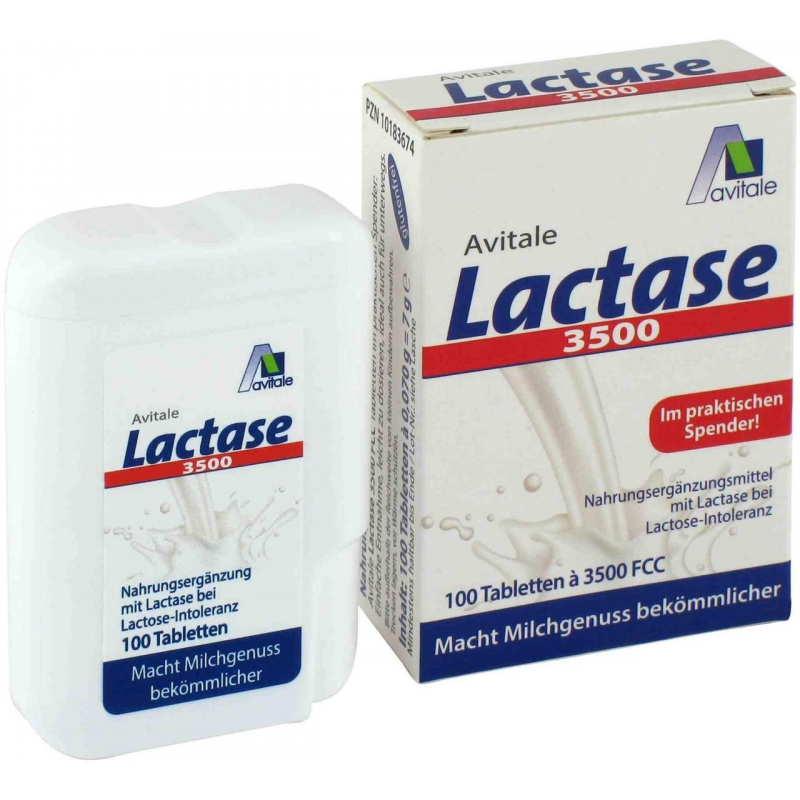 LACTASE 3.500 FCC 100 Tabletten im Klickspender