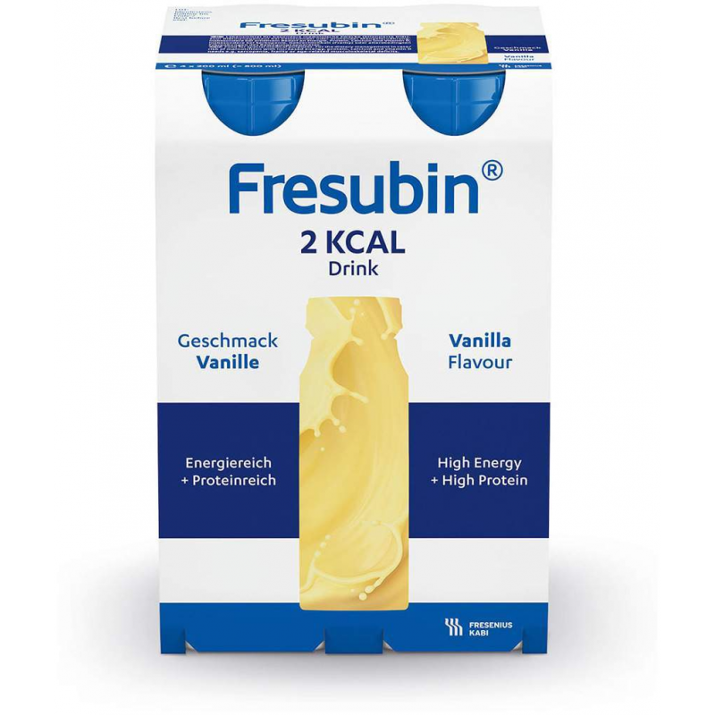 Fresubin 2 Kcal Drink Vanille Trinkflasche 4 x 200 ml Lösung