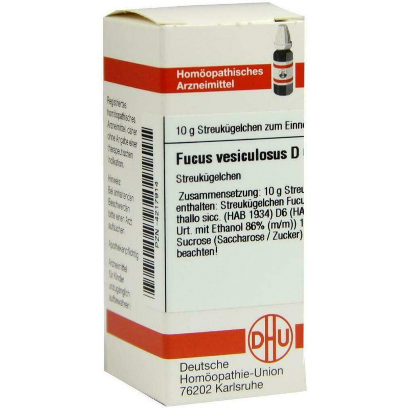 Dhu Fucus Vesiculosus D6 10 G Globuli