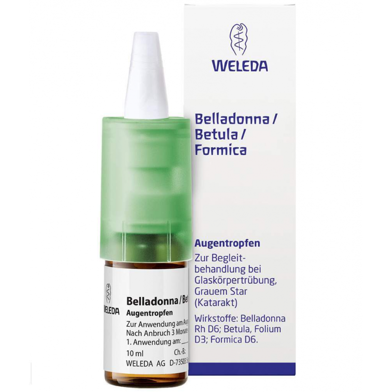 Weleda Belladonna Betula Formica 10 ml Augentropfen