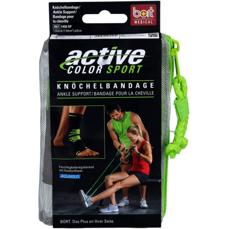 Bort Activec Sport Knöchelbandage Schwarz Grau Gr. S 1 Stück
