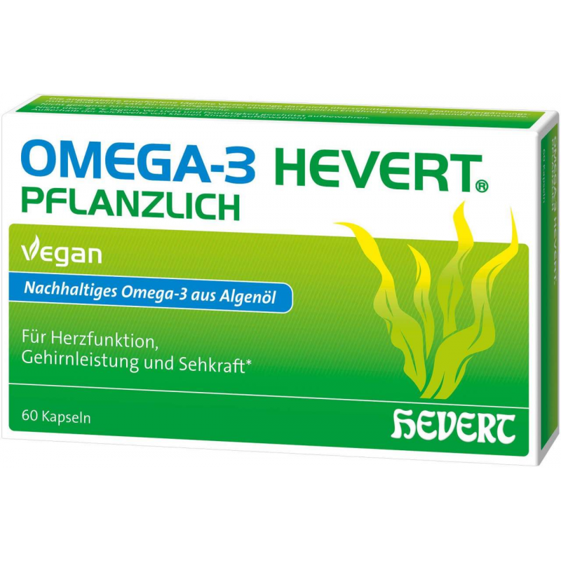 Omega-3 Hevert pflanzlich 60 Kapseln