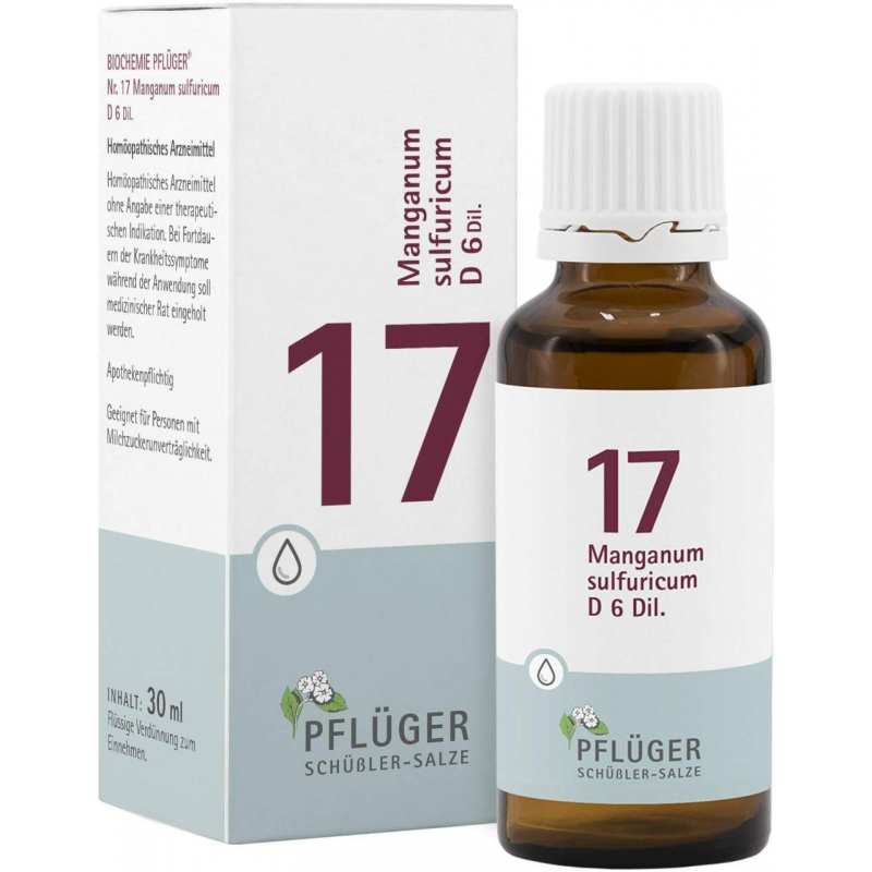 Biochemie Pflüger 17 Manganum Sulfuricum D6 30 ml Tropfen