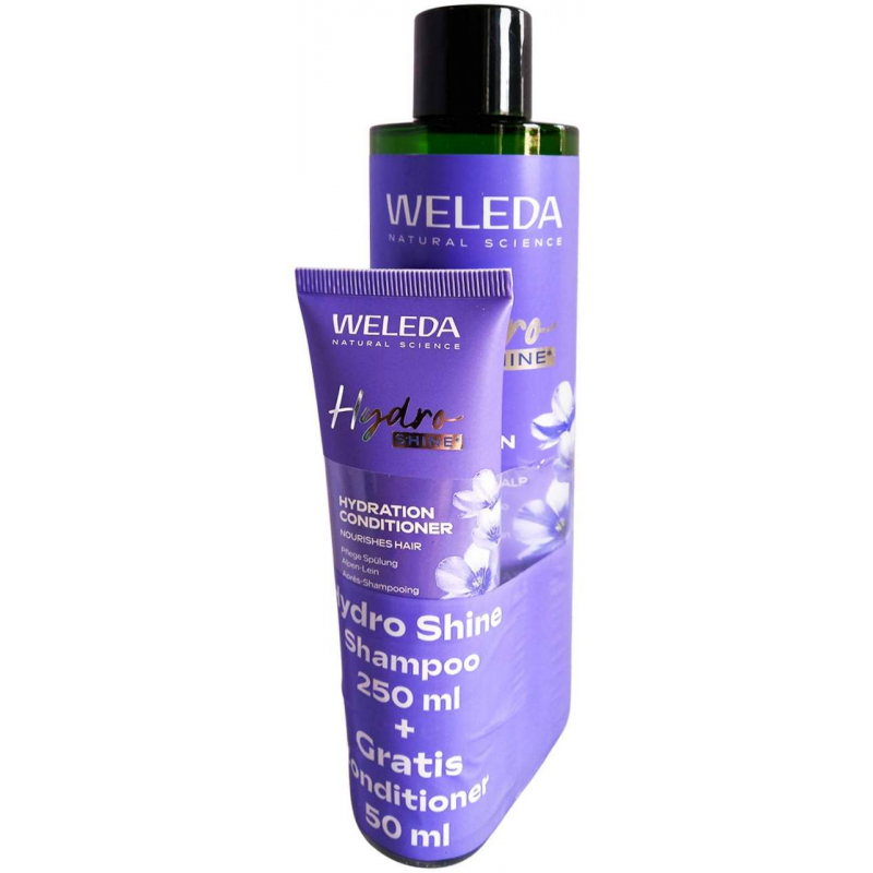 Weleda Hydro Shine Shampoo 250 ml + gratis Conditioner 50 ml 1 Set