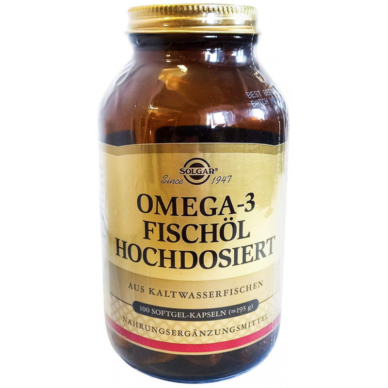 Solgar Omega-3 Fischöl Hochdosiert Kapseln