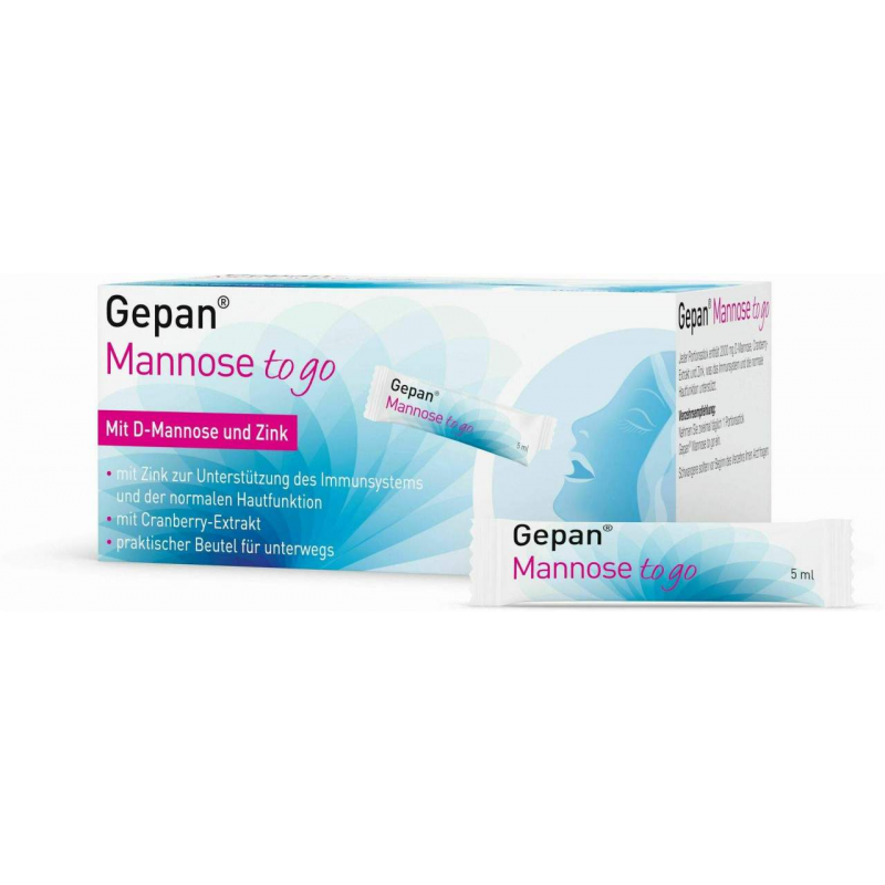 Gepan Mannose to go Lösung zum Einnehmen 14 Portionssticks