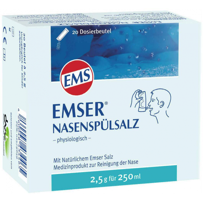Emser Nasenspülsalz physiologisch 20 Beutel Pulver