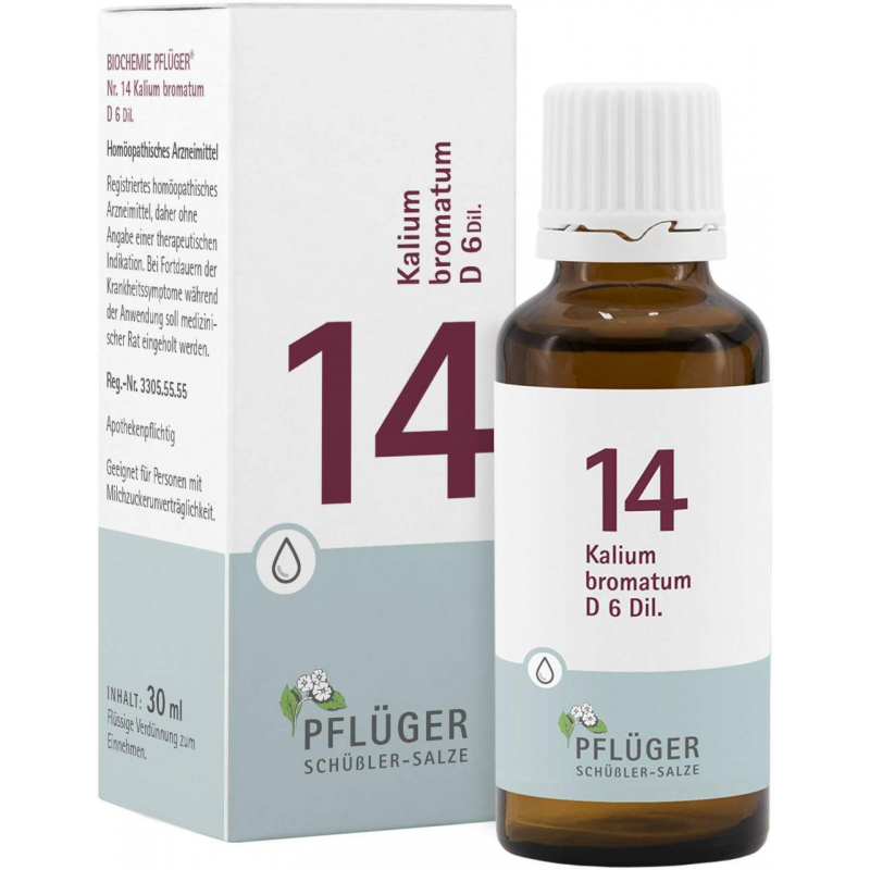 Biochemie Pflüger 14 Kalium Bromatum D6 30 ml Tropfen