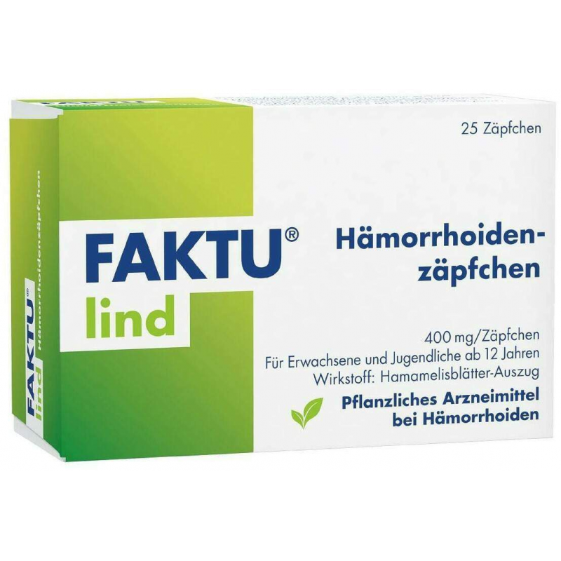 Faktu lind Hämorrhoidenzäpfchen 25 Stück