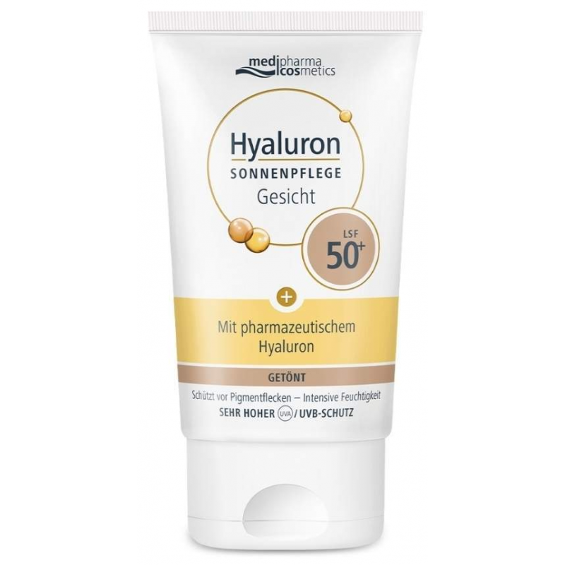 medipharma cosmetics Hyaluron Sonnenpflege Gesicht LSF 50+ getönt 50 ml