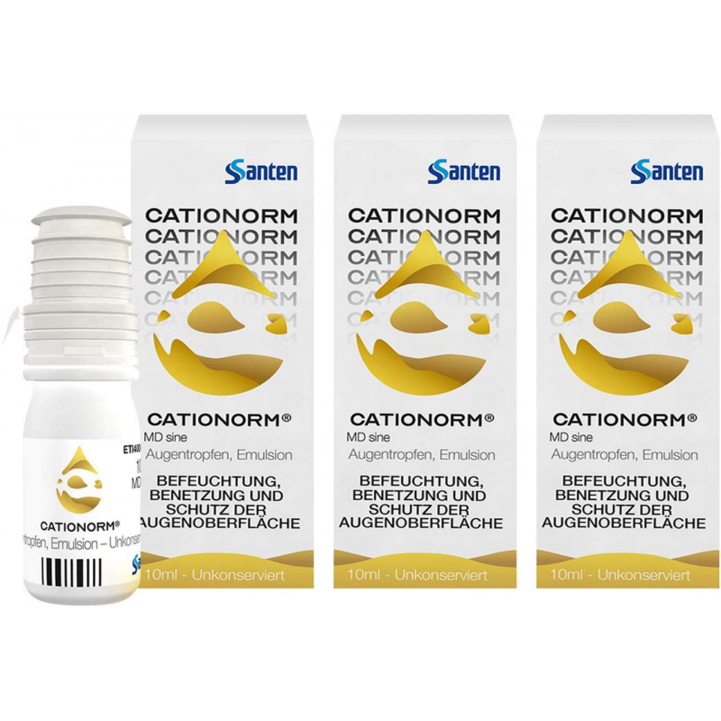 Cationorm MD sine Augentropfen 3 x 10 ml