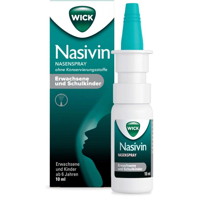 Wick Nasivin Nasenspray ohne Konservierungsstoffe Erwachsene und Schulkinder 10 ml