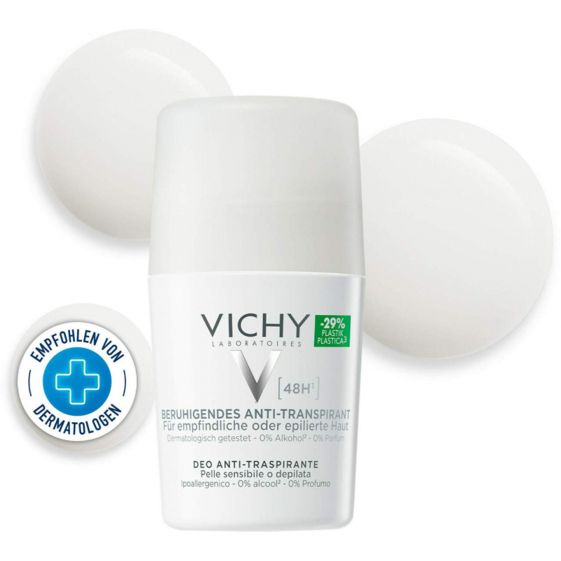 Vichy Deo Roll On Sensitiv Anti Transpirant 48h 50 ml Stift