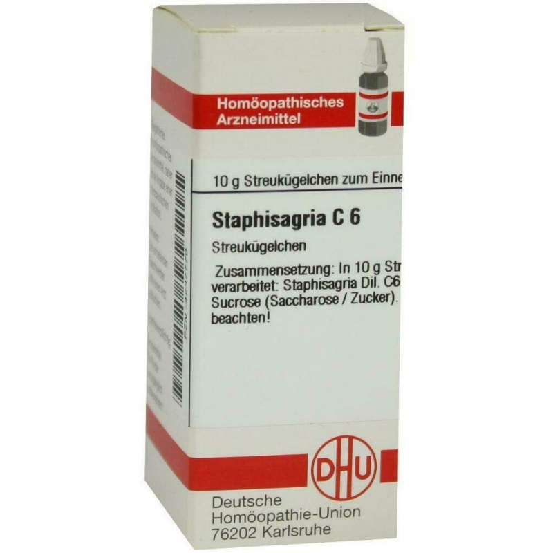 Dhu Staphisagria C6 10 G Globuli