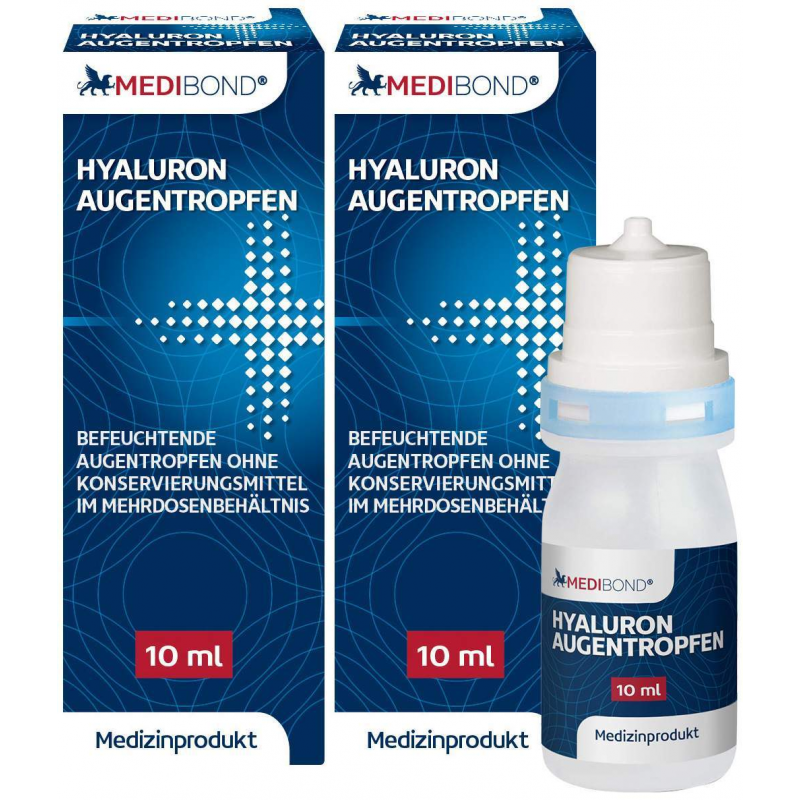 Hyaluron Augentropfen Medibond 2 x 10 ml