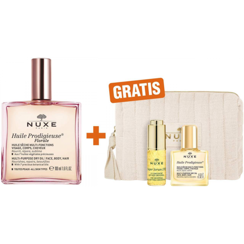 NUXE Huile Prodigieuse Florale 100 ml + gratis NUXE Anti Aging Set