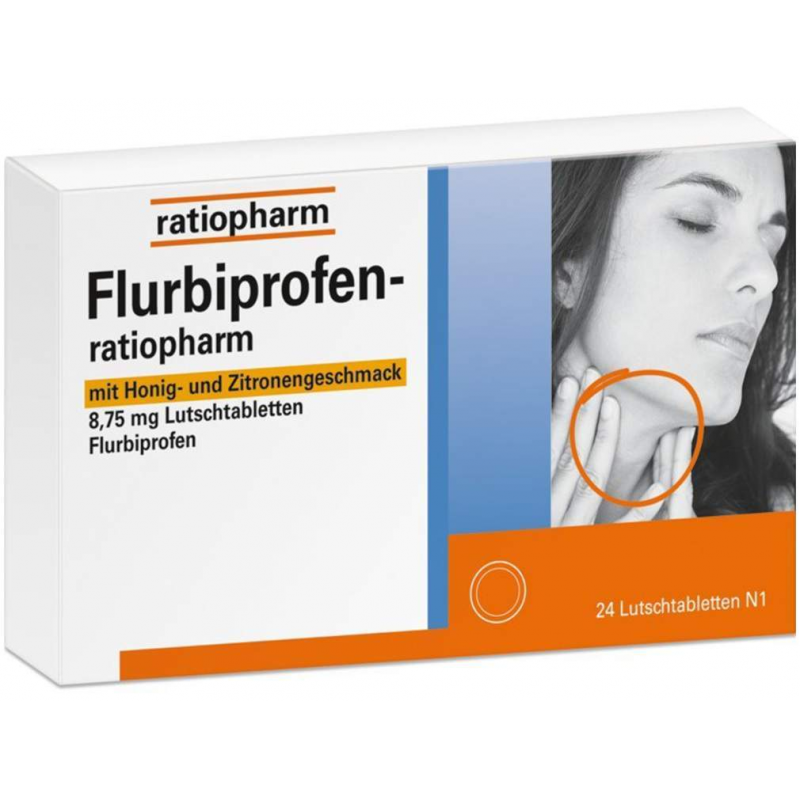Flurbiprofen-ratiopharm mit Honig und Zitrone 24 Tabletten