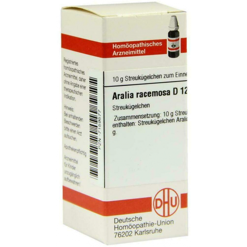 Dhu Aralia Racemosa D12 Globuli 10 G