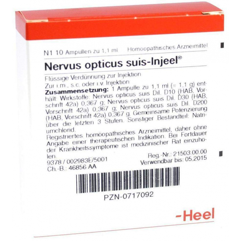 Nervus Opticus Suis Injeel 10 Ampullen