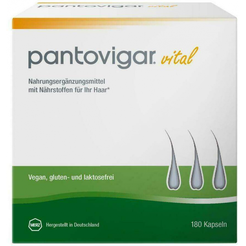 Pantovigar vital Kapseln mit Nährstoffen für die Haare 180 Kapseln