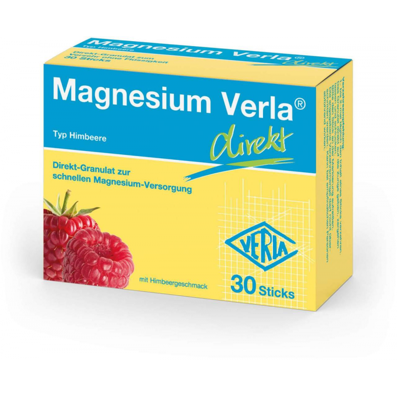 Magnesium Verla Direkt Himbeere 30 Granulatbeutel