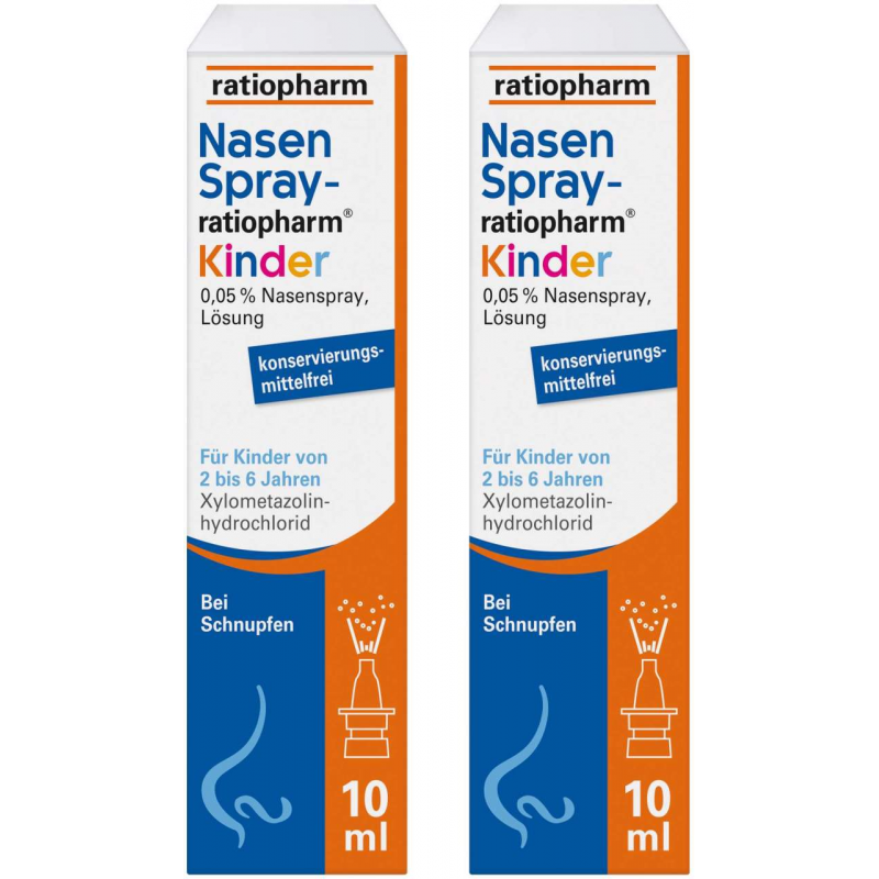 Nasenspray-ratiopharm Kinder konservierungsmittelfrei 2 x 10 ml