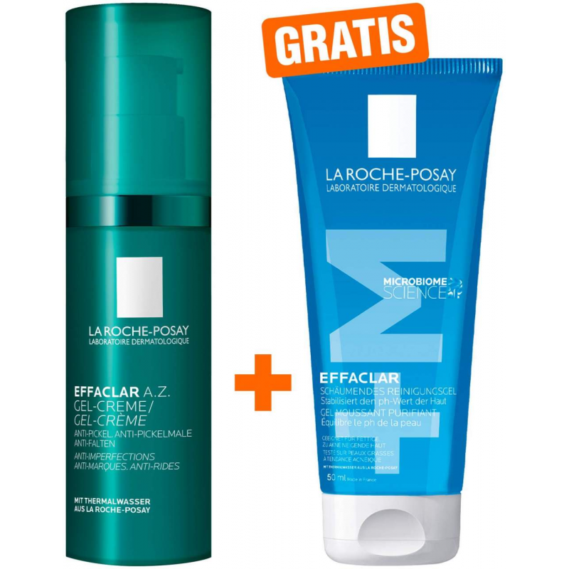 La Roche Posay Effaclar A.Z. Gel-Creme 40 ml + gratis La Roche Posay Effaclar Gel 50 ml Mini