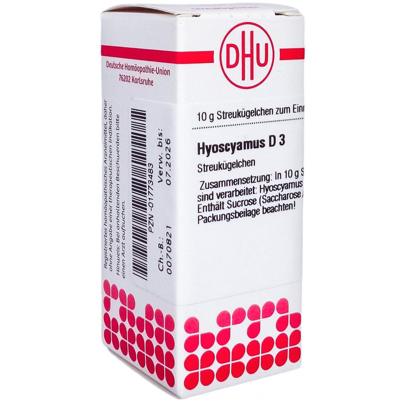 Dhu Hyoscyamus D3 Globuli 10 G