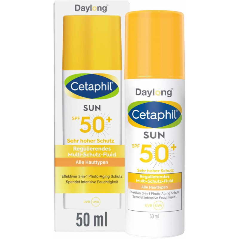 Cetaphil Sun Daylong SPF 50+ regulierendes Multi Schutz Fluid Gesicht 50 ml