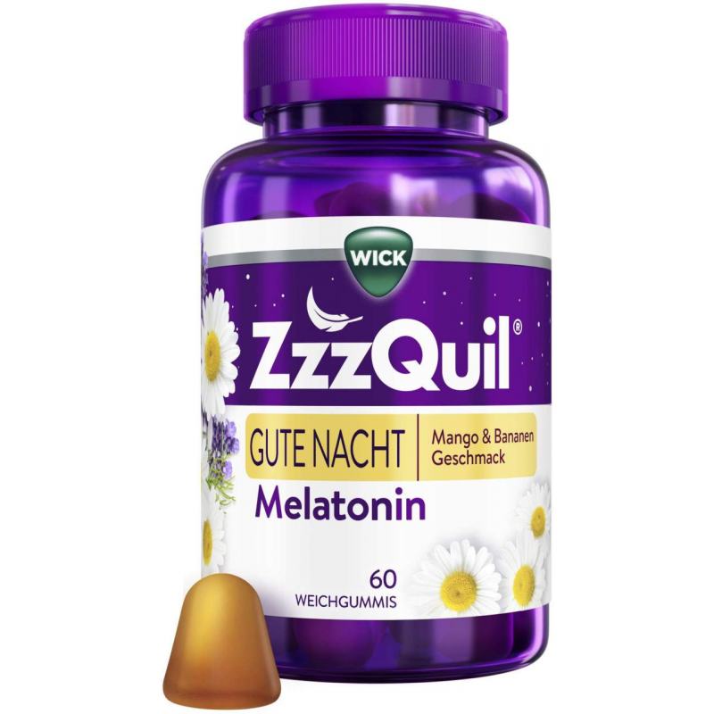 Wick ZzzQuil Gute Nacht Mango & Banane 60 Weichgummis