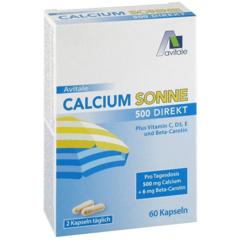 Avitale Calcium Sonne 500 Direkt 60 Kapseln
