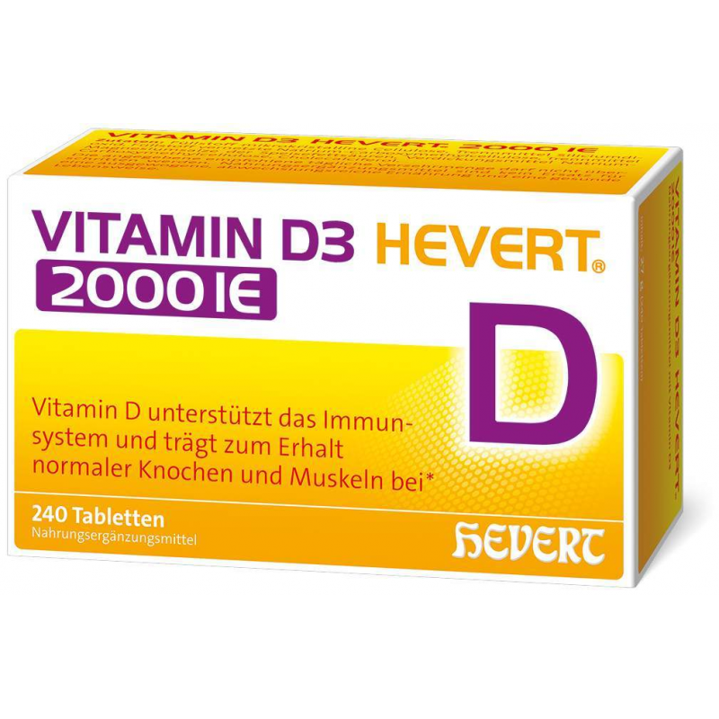 Vitamin D3 Hevert 2000 I.E. 240 Tabletten