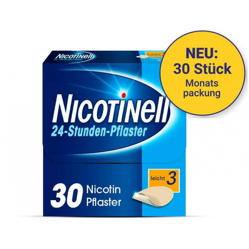 Nicotinell 7 mg je 24-Stunden-Pflaster 30 Stück