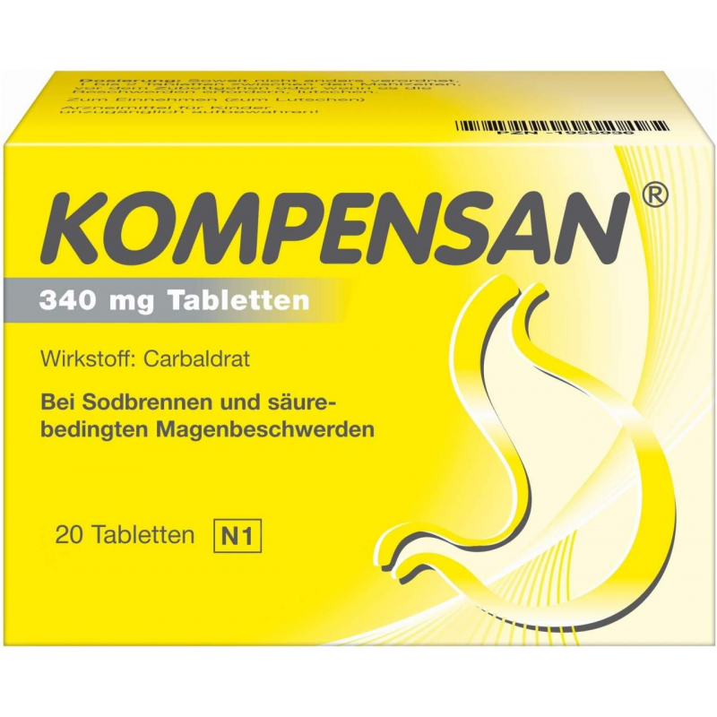 Kompensan Tabletten 340 mg 20 Stück