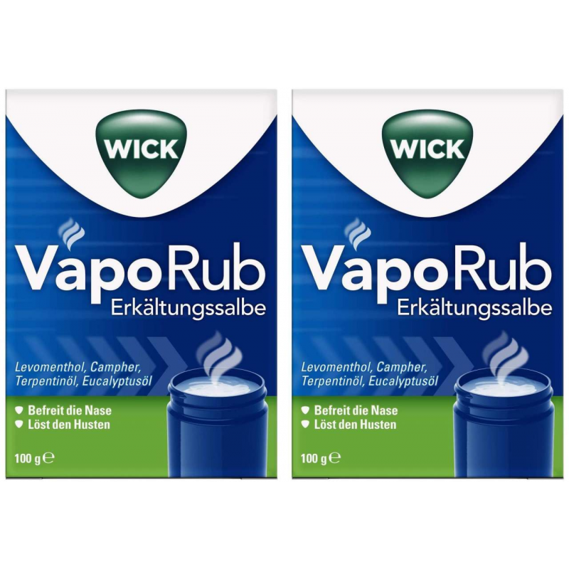 Sparset Wick VapoRub 2 x 100 g Erkältungssalbe
