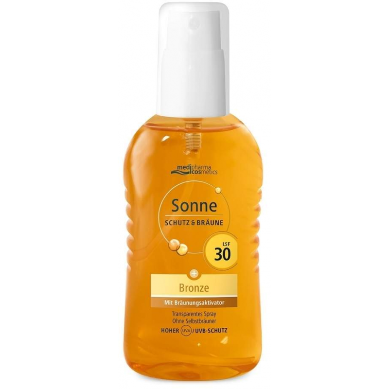medipharma cosmetics Sonne Schutz & Bräune bronze LSF 30 200 ml Pumpspray