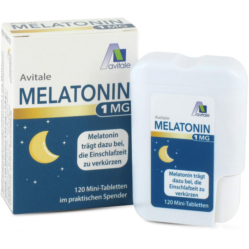 Melatonin 1 mg im Spender 120 Mini-Tabletten