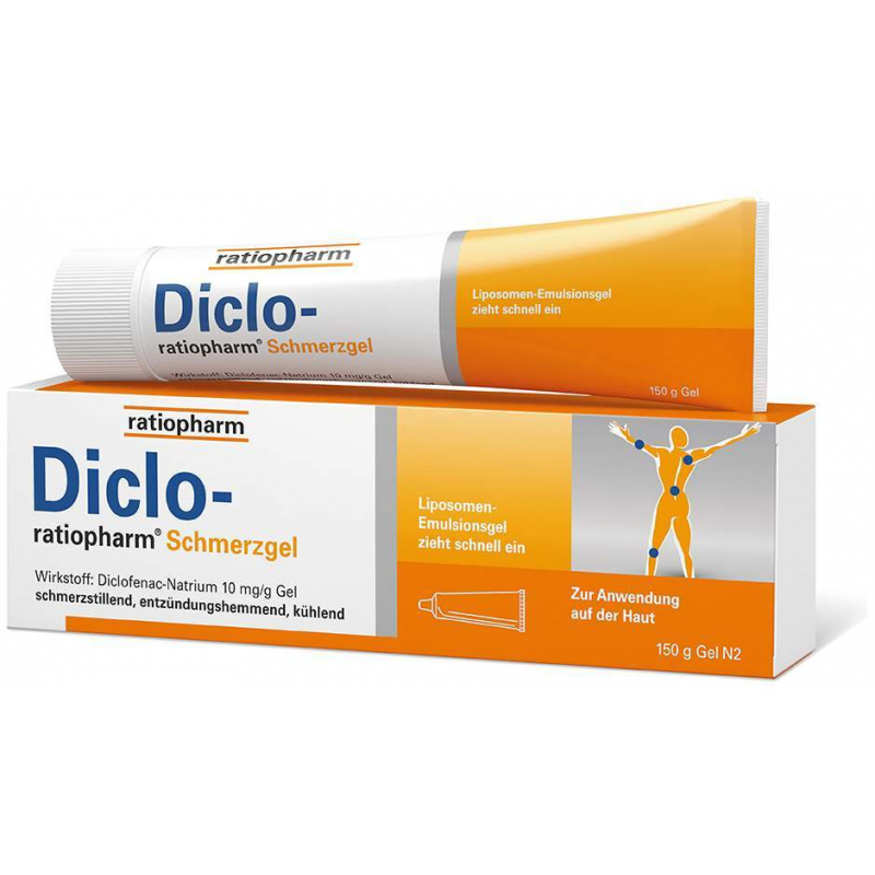 Diclo-ratiopharm Schmerzgel 150 g Gel