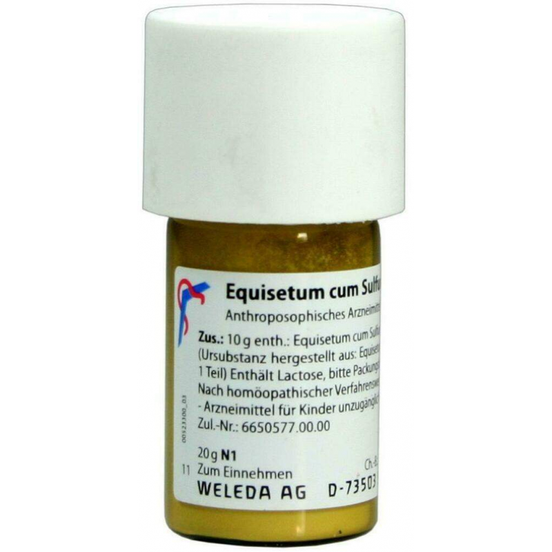 Weleda Euqisetum Cum Sulfure Tostum D6 20 G Trituration