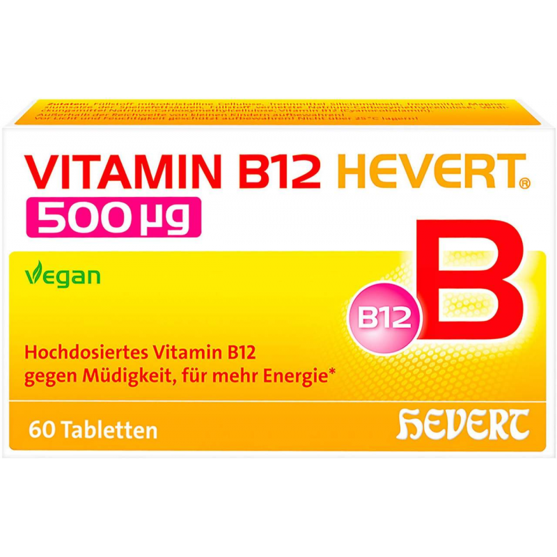 Vitamin B12 Hevert 500 µg 60 Tabletten